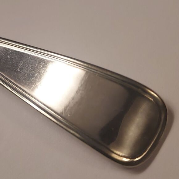 Rogers and Hamilton Antique Silver plate Sugar Spoon Scalloped Edge 6 inch - Picture 11 of 13